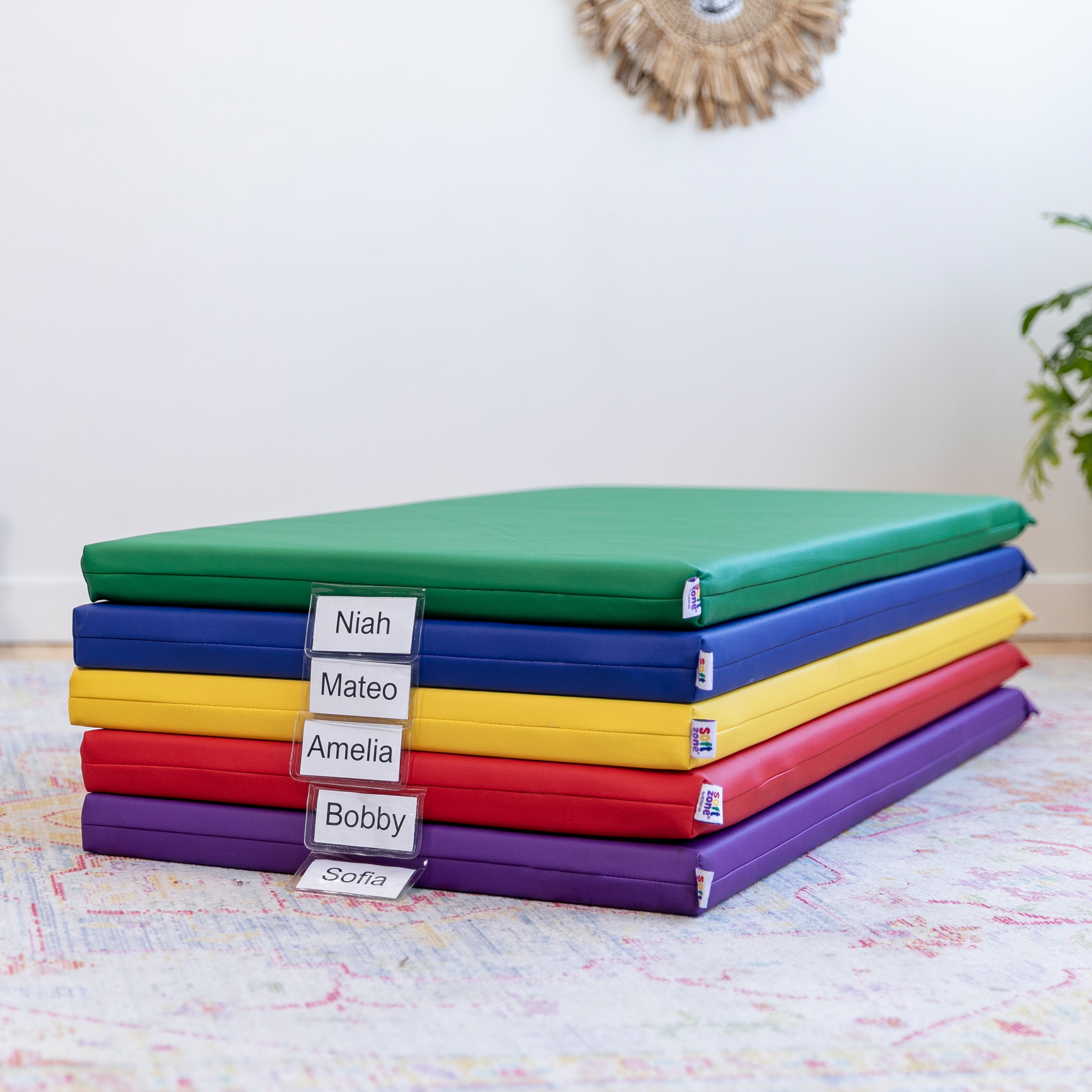 SoftZone Rainbow Rest Mat 5-Piece - Assorted