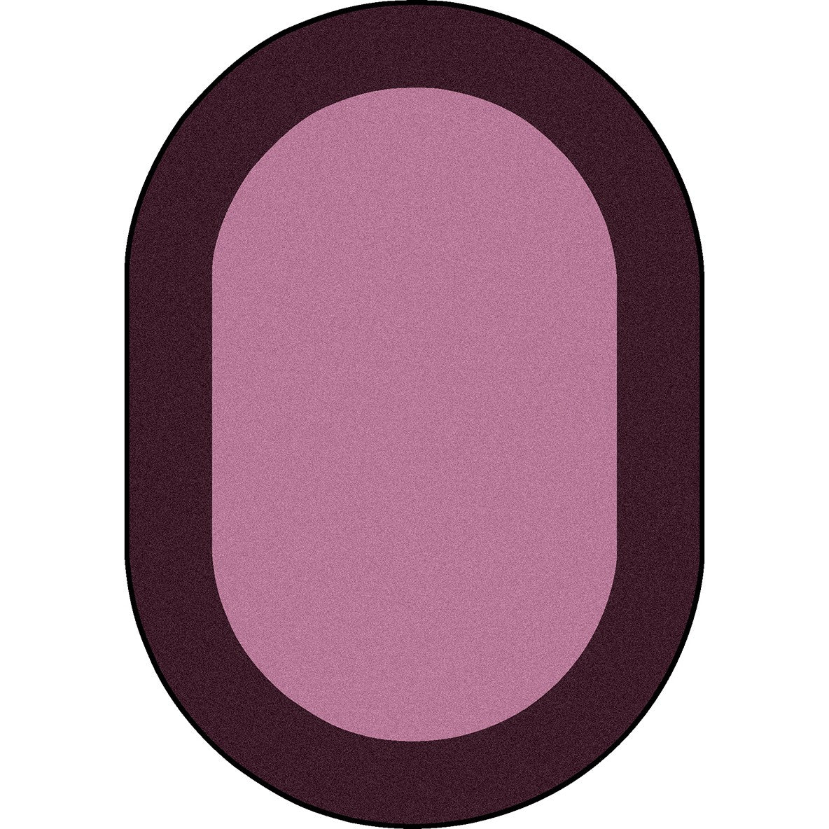 All Around 10'9" x 13'2" Oval area rug in color Purple