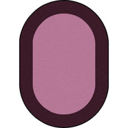 All Around 10'9" x 13'2" Oval area rug in color Purple