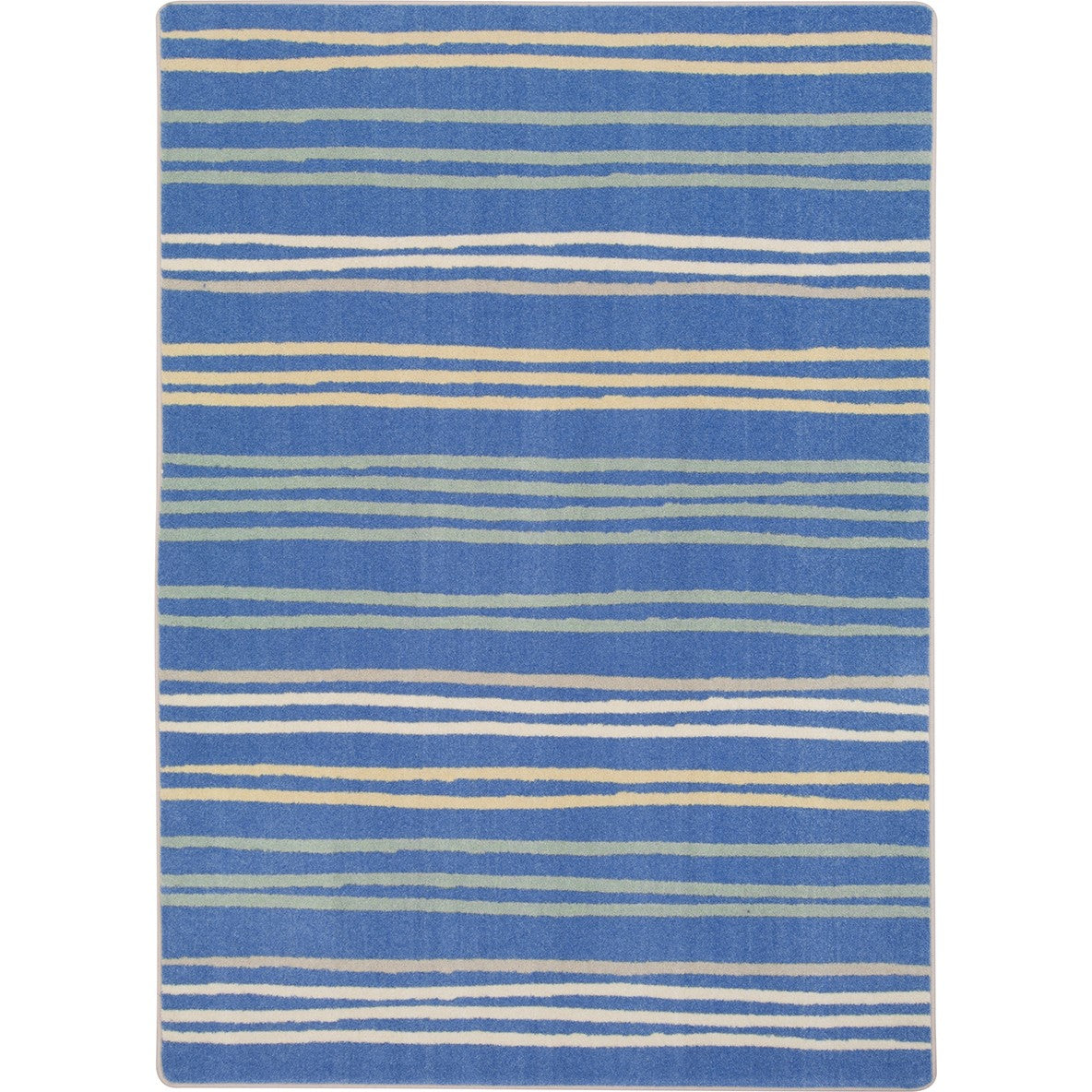 All Lined Up 7'8" x 10'9" area rug in color Pastel