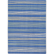 All Lined Up 7'8" x 10'9" area rug in color Pastel
