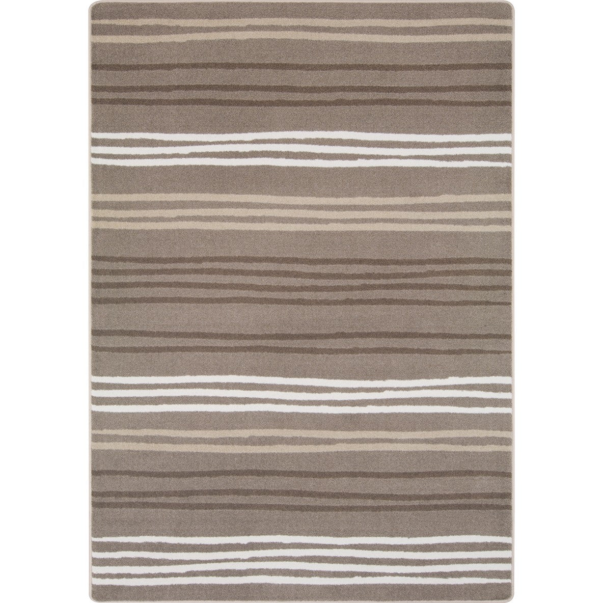 All Lined Up 7'8" x 10'9" area rug in color Neutral