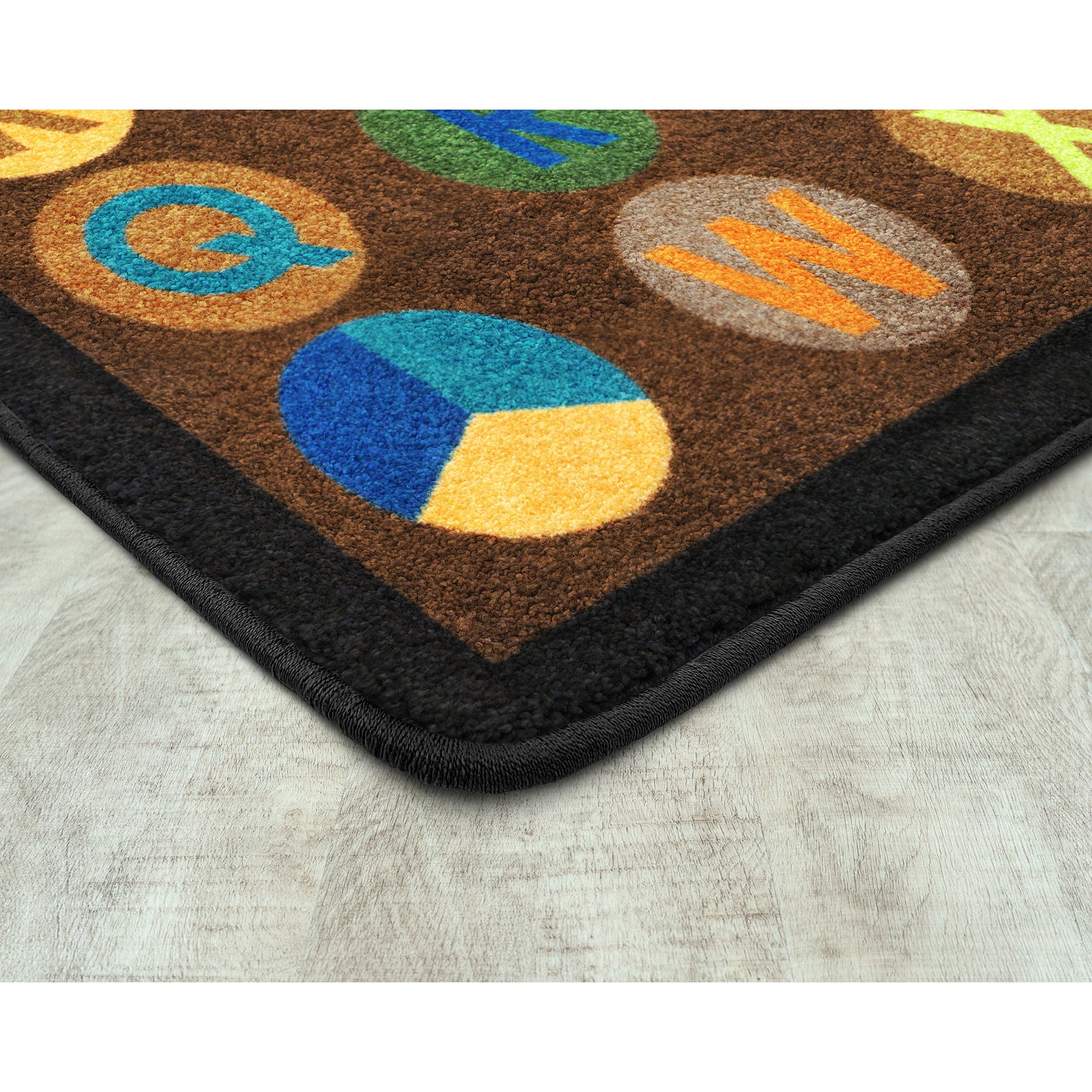 Alpha-Dots 5'4" x 7'8" area rug in color Earthtone