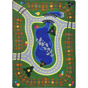 Alphabet Express 7'8" x 10'9" area rug in color Multi