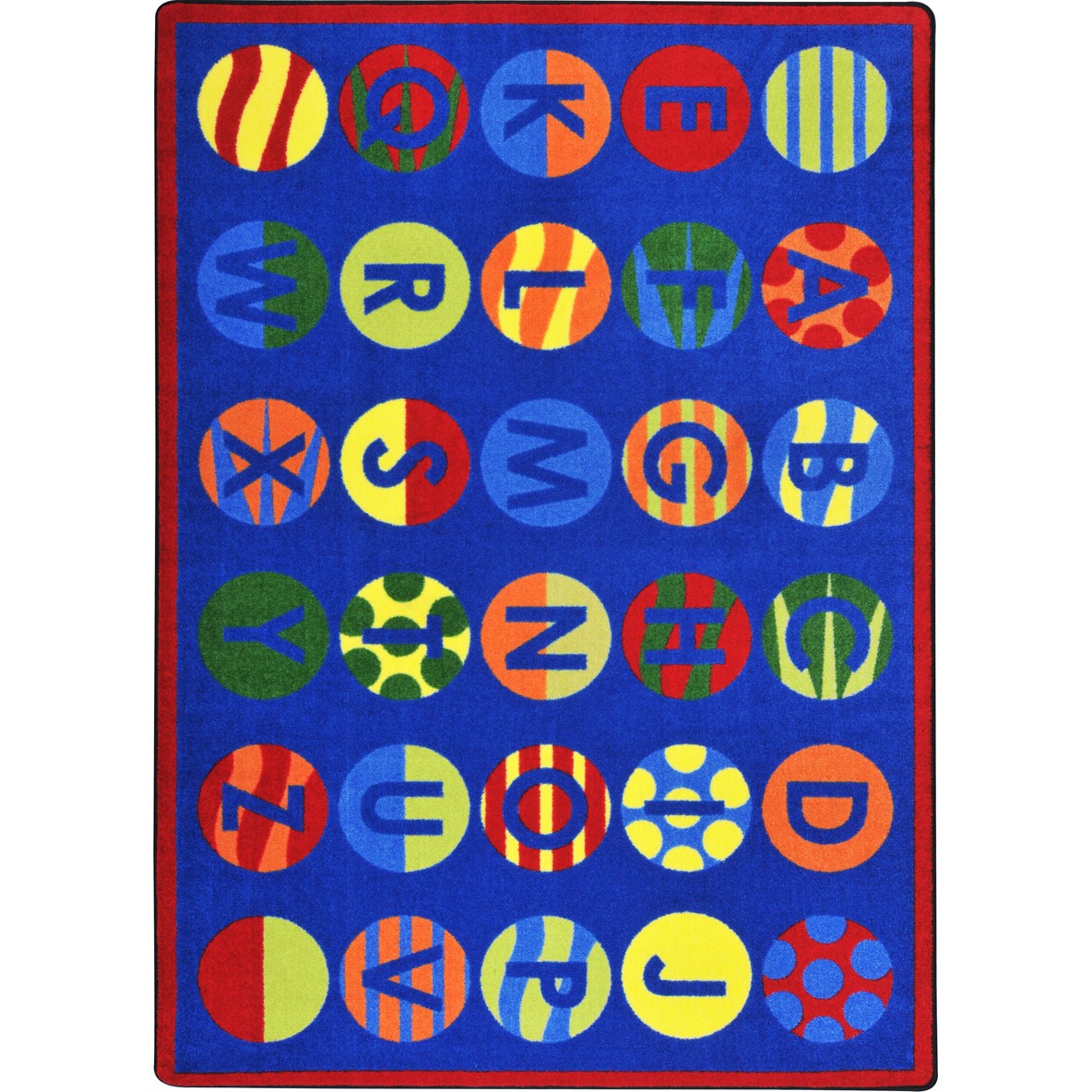 Alphabet Patterns 10'9" x 13'2" area rug in color Multi