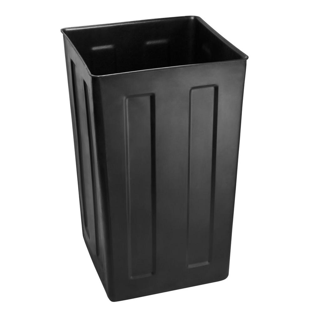 Alpine Industries Rugged 40-Gallon All-Weather Trash Containers with Stone Panels and Ash Tray