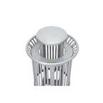 Alpine Industries 36 Gallon Silver Trash Can with Dome Lid