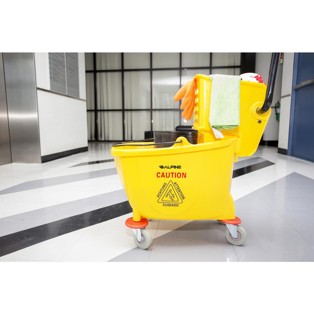 Mop Bucket & Side Wringer Combo