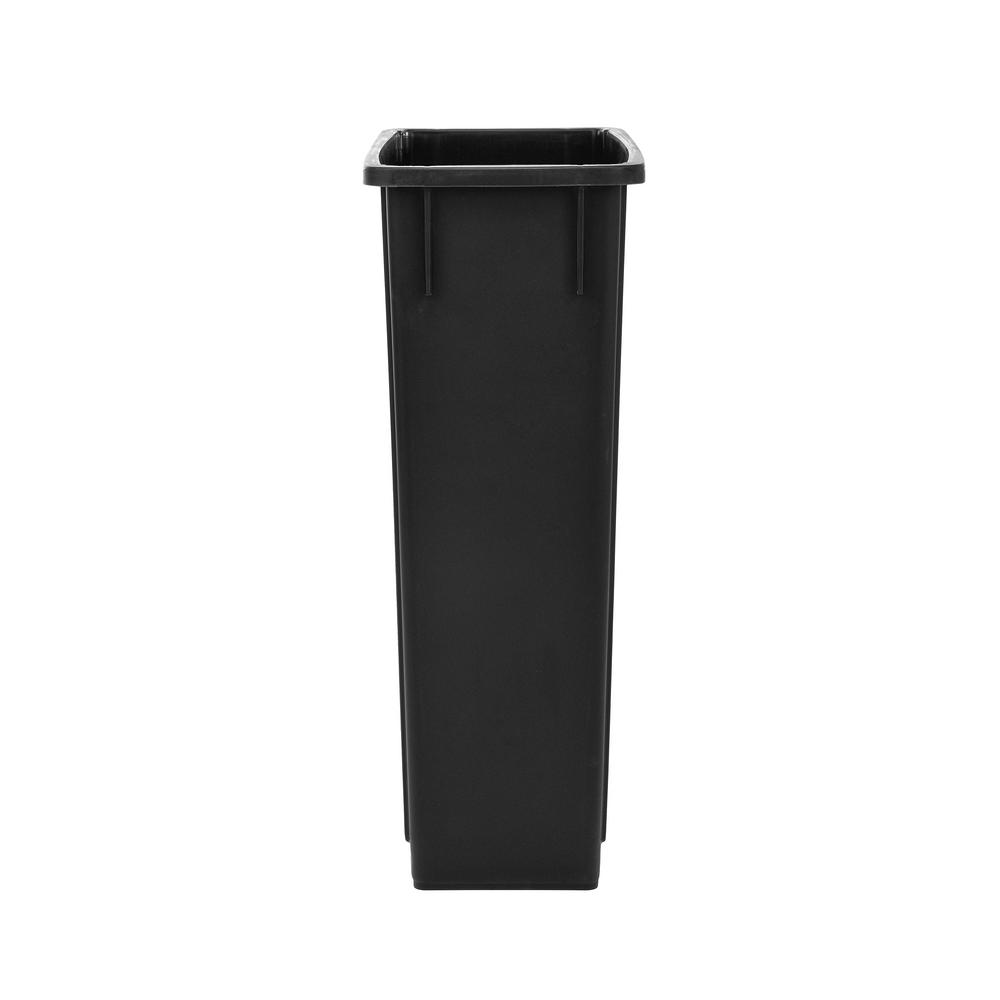 23 Gal. Black Waste Basket Commercial Trash Can 3 Pack