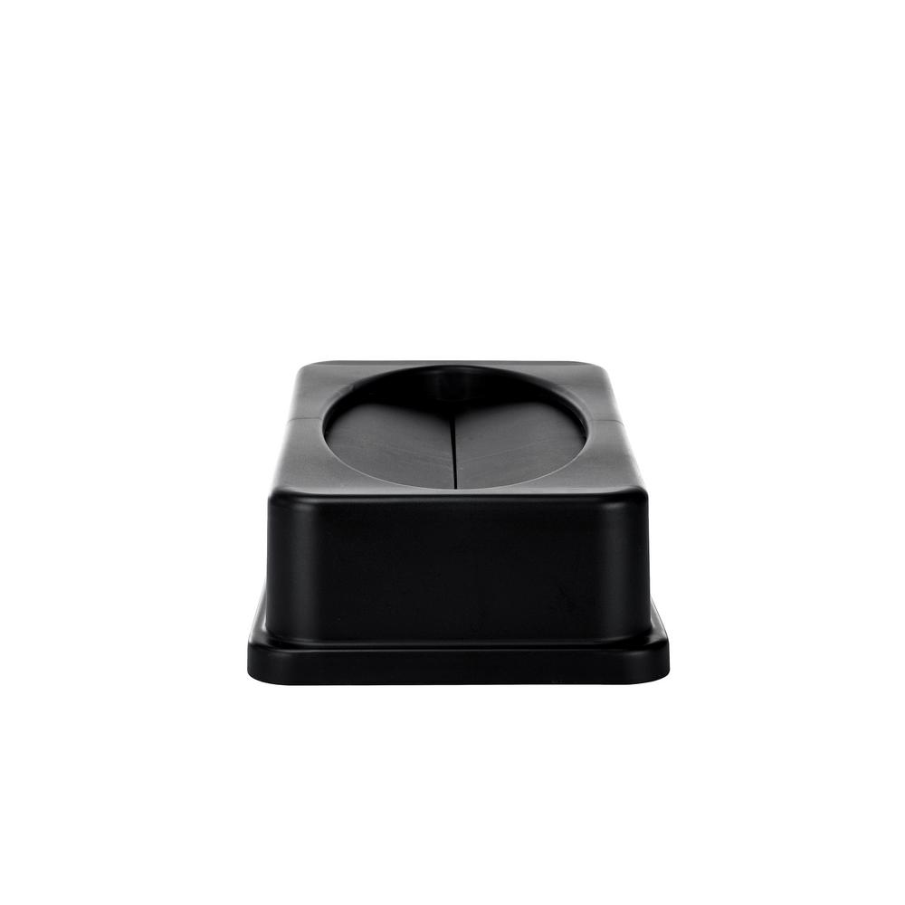 Black Slim Trash Can Swing Lid (2 pack)