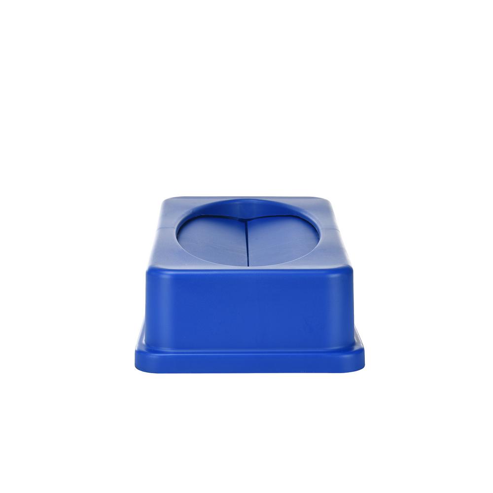 Blue Slim Trash Can Swing Lid (2 pack)