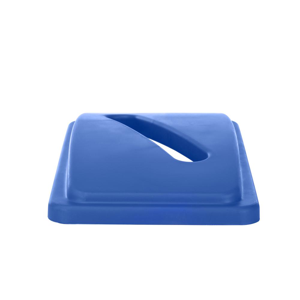 Blue Recycling Slim Trash Can Paper Recycling Lid (3 pack)