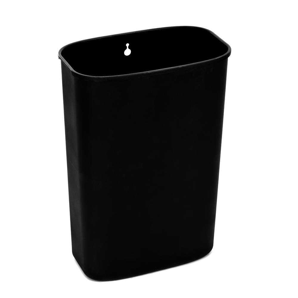 10.5 Gal. Stainless Steel Rectangular Liner Open Top Trash Can 2 Pack