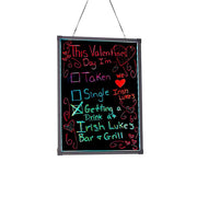 LED Illuminated Hanging Message Writing Board 24 x 32