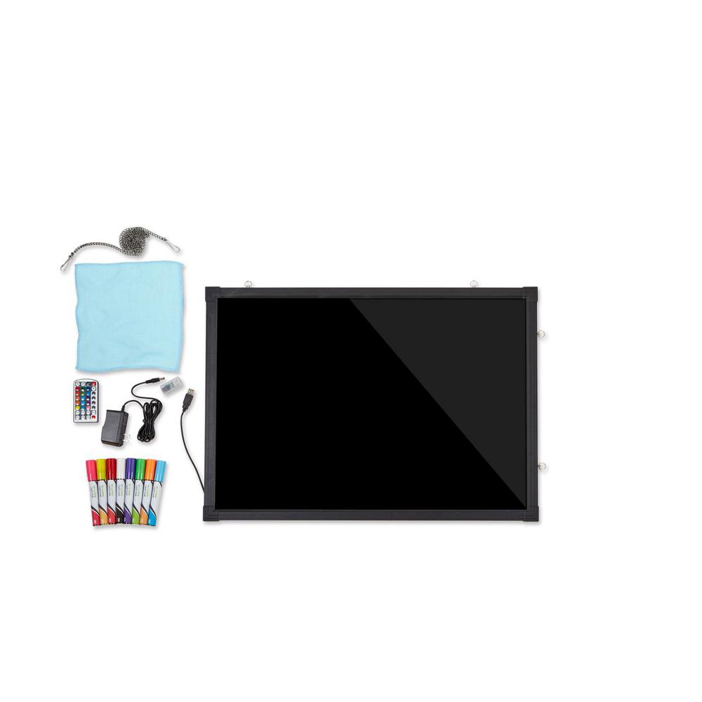 LED Illuminated Hanging Message Writing Board 24 x 32