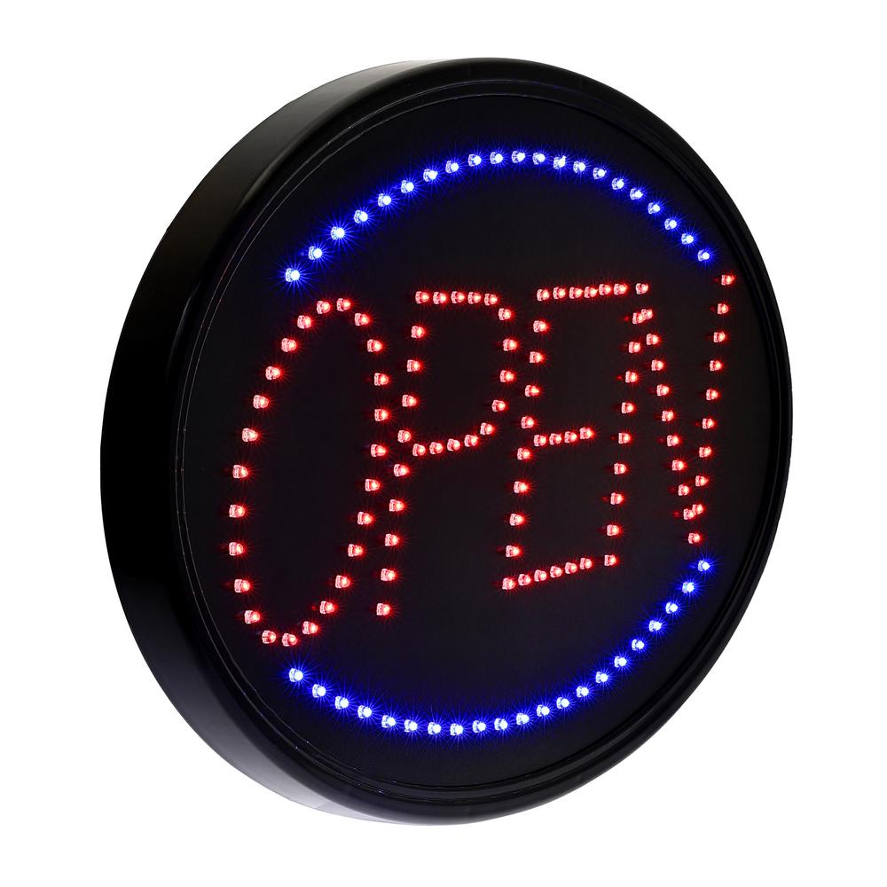 Alpine Industries LED Open Sign, Oval, 23 x 14