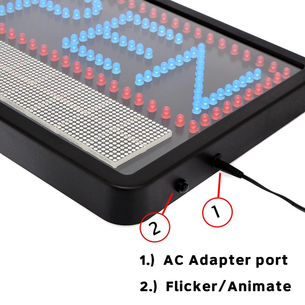 22 in. x 13 in. LED Programmable Message Board Open Sign 2 Pack