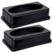 Black Slim Trash Can Swing Lid (2 pack)