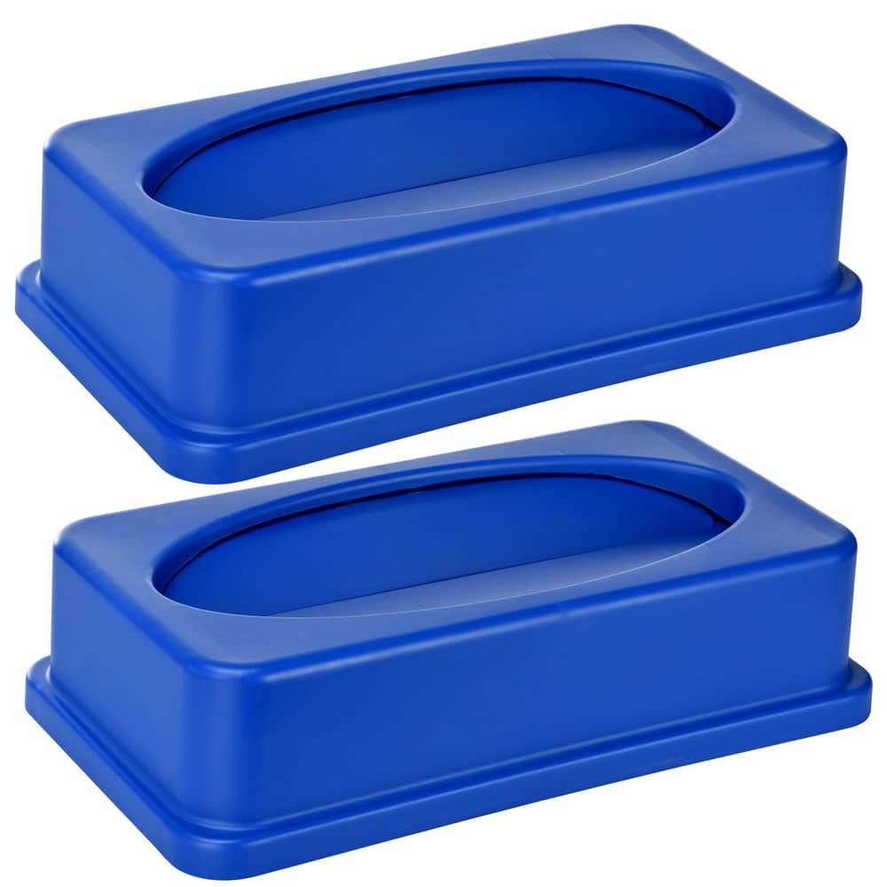 Blue Slim Trash Can Swing Lid (2 pack)