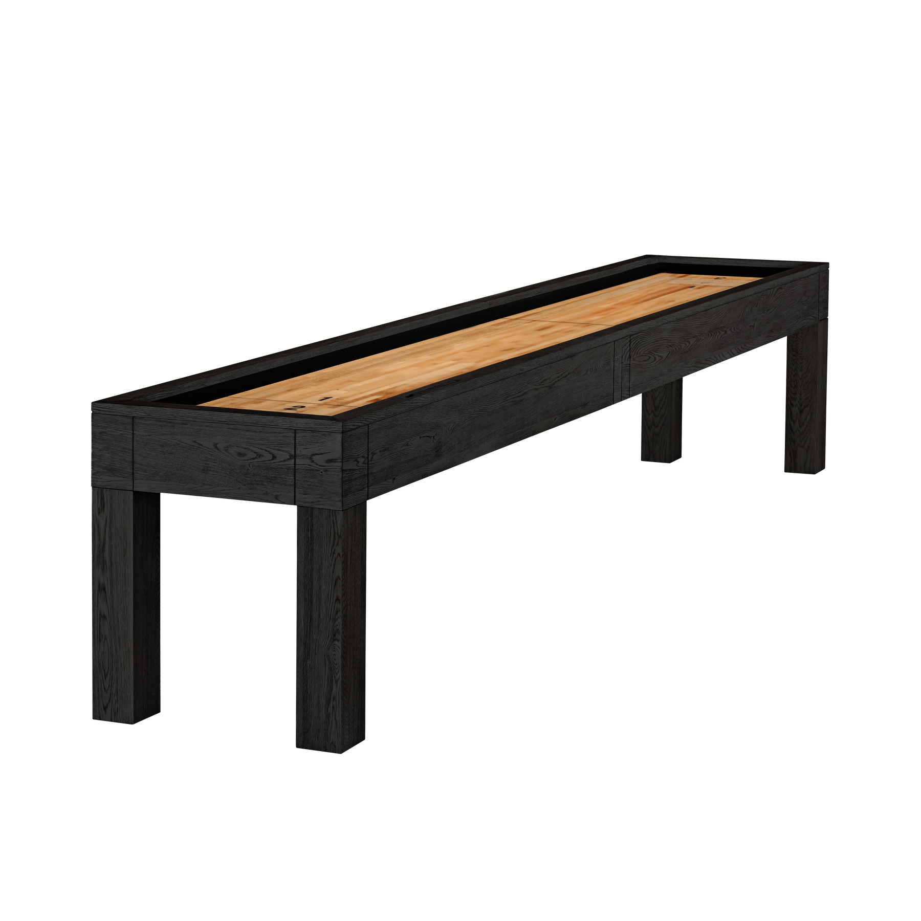 American Heritage® Alta 9 Shuffleboard Table Black Ash