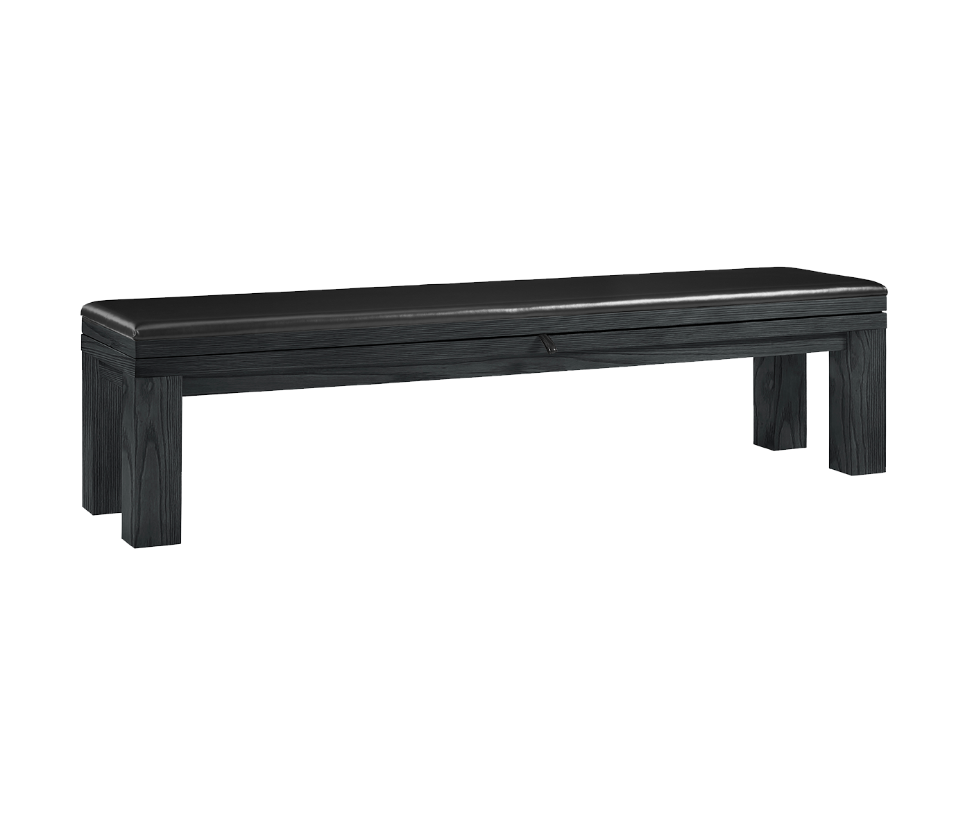 American Heritage® Alta Multi-functional Storage Bench, Black Ash (does not include cues and balls)