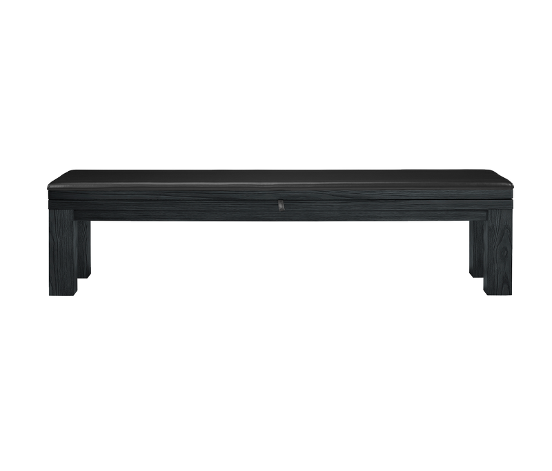 American Heritage® Alta Multi-functional Storage Bench, Black Ash (does not include cues and balls)