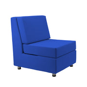 Outdoor Armless Chair with Sunbrella - Canvas Pacific Blue