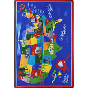 America the Beautiful 5'4" x 7'8" area rug in color Multi