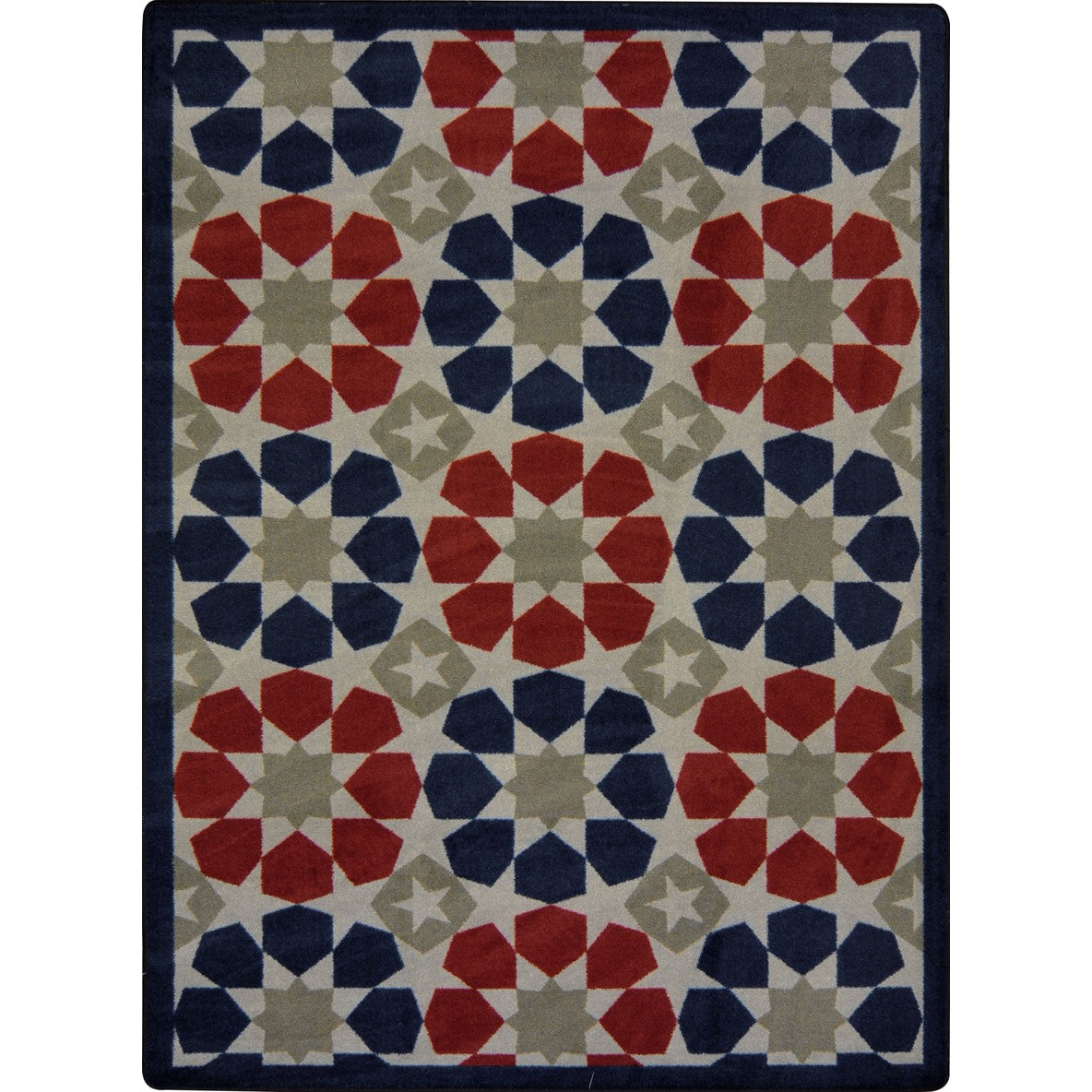Americana 5'4" x 7'8" area rug in color Multi