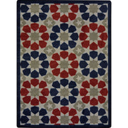 Americana 5'4" x 7'8" area rug in color Multi