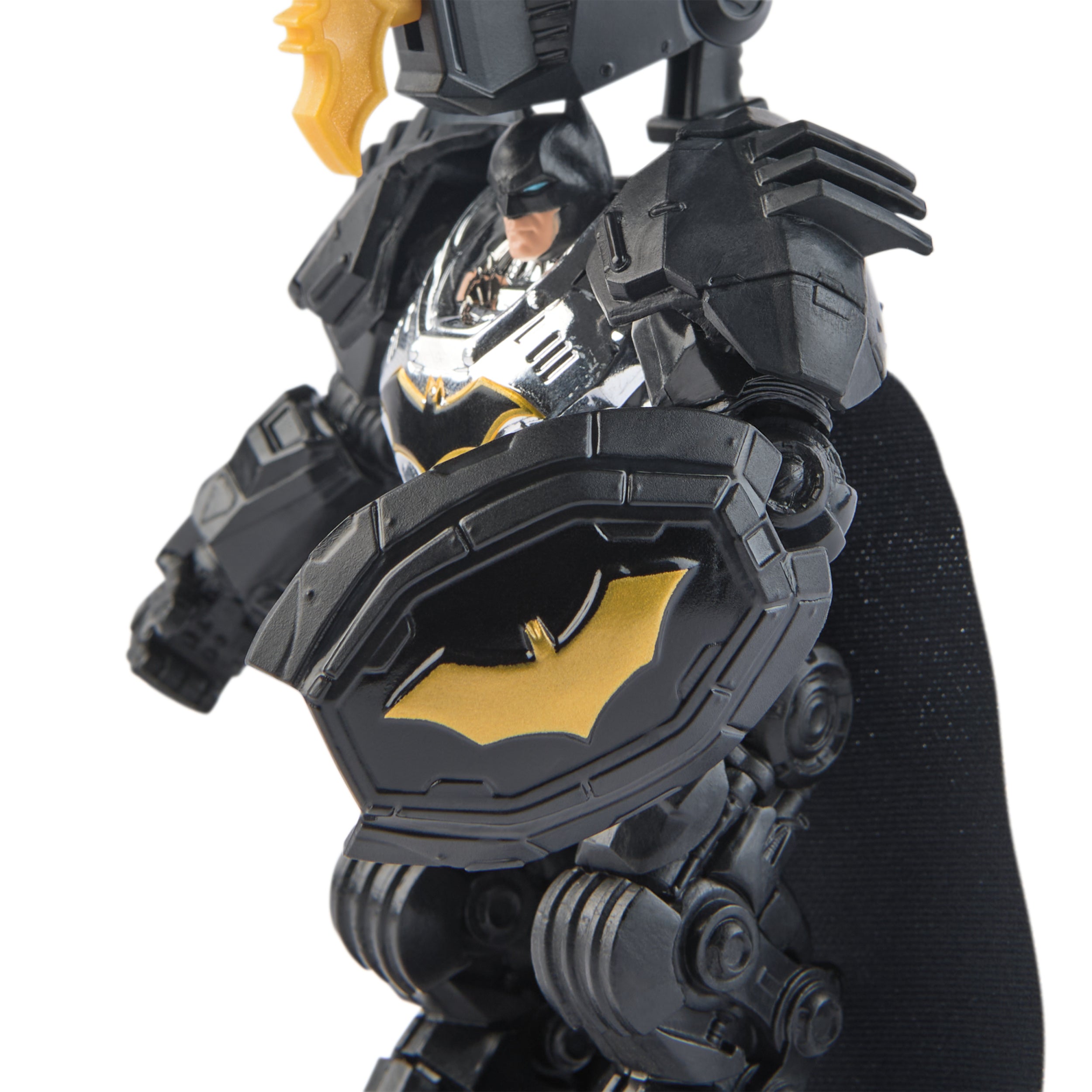 DC Comics Metal Force Batman Action Figure, 4.3-Inch with Accessories, Super Hero Collectible Kids Toys for Boys and Girls Ages 4+