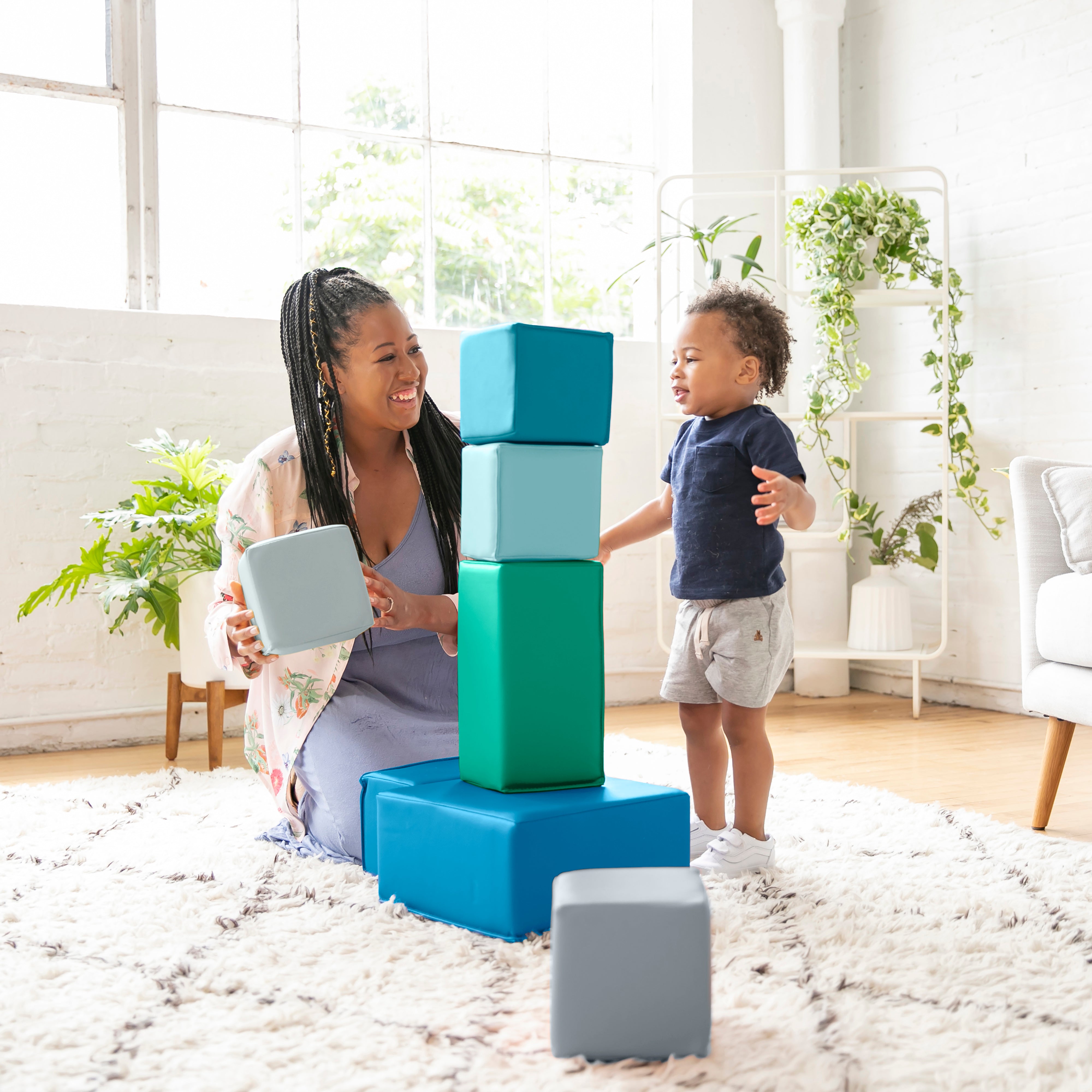 SoftZone Big Foam Blocks 7-Piece - Contemporary