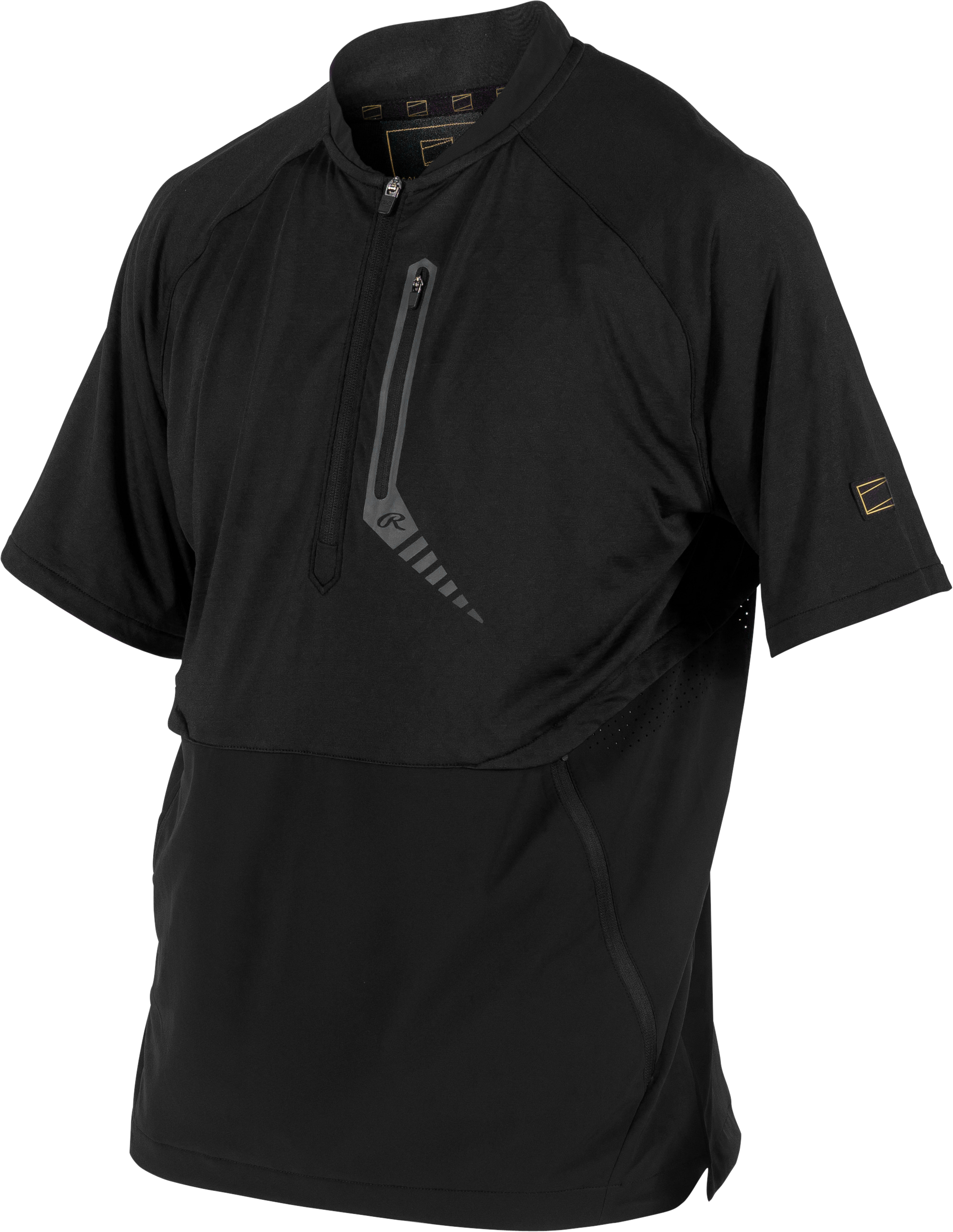 Rawlings Adult Gold Collection Short Sleeve Jacket - Small - Black