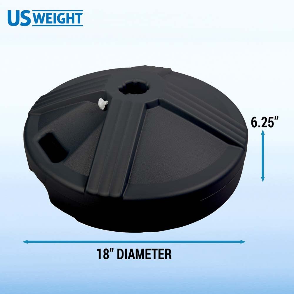 Umbrella Base (Black) Filled to Approx. 50 lb.