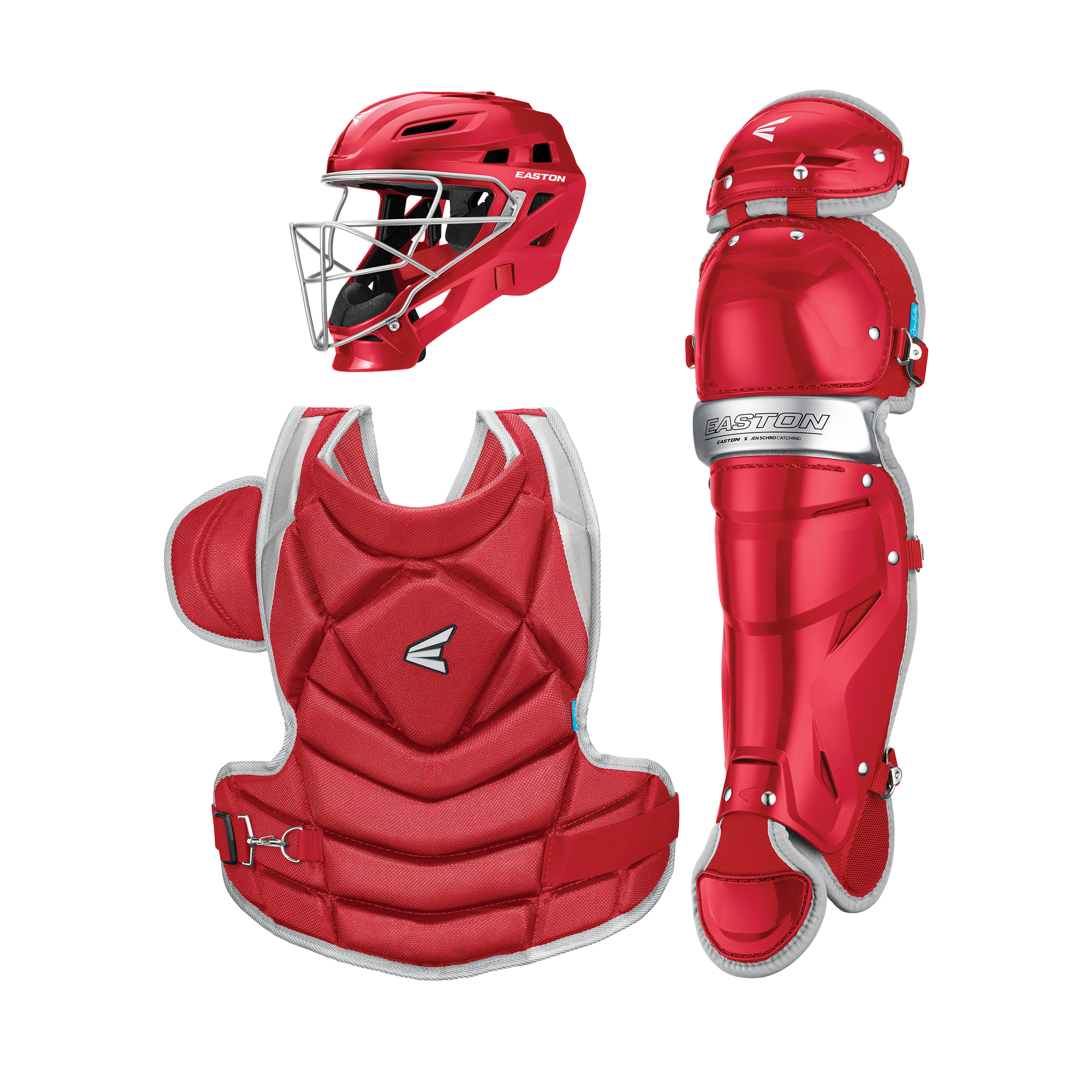 Easton Jen Schro The Fundamental Softball Large Catchers Box Set - Red