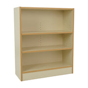 Laminate Bookcase 3-Shelf 36" Height - Almond/Maple