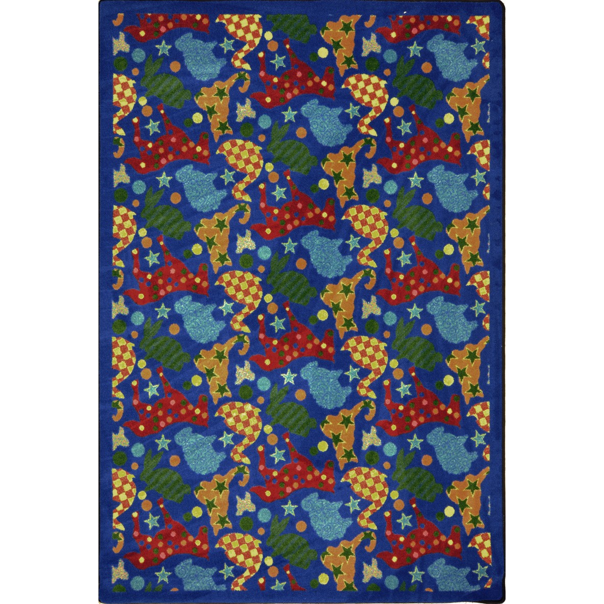 Animal Crackers 3'10" x 5'4" area rug in color Multi