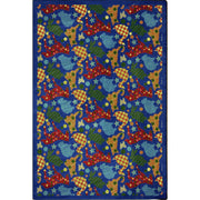 Animal Crackers 3'10" x 5'4" area rug in color Multi
