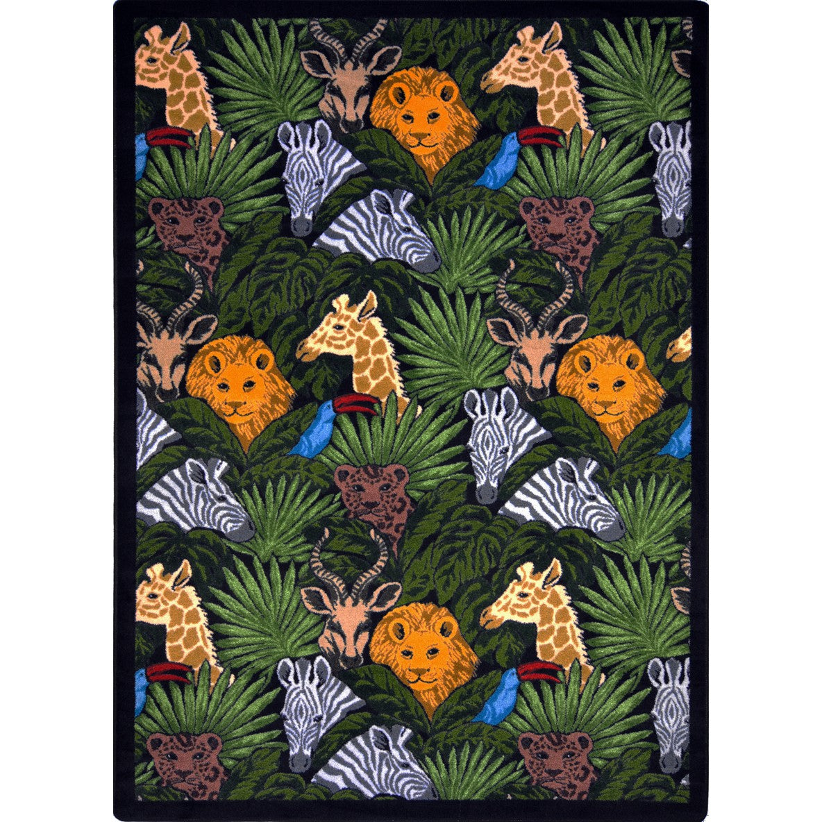 Animal Hide & Seek 10'9" x 13'2" area rug in color Multi