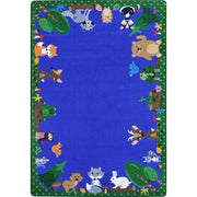 Animals Among Us 10'9" x 13'2" Oval area rug in color Multi