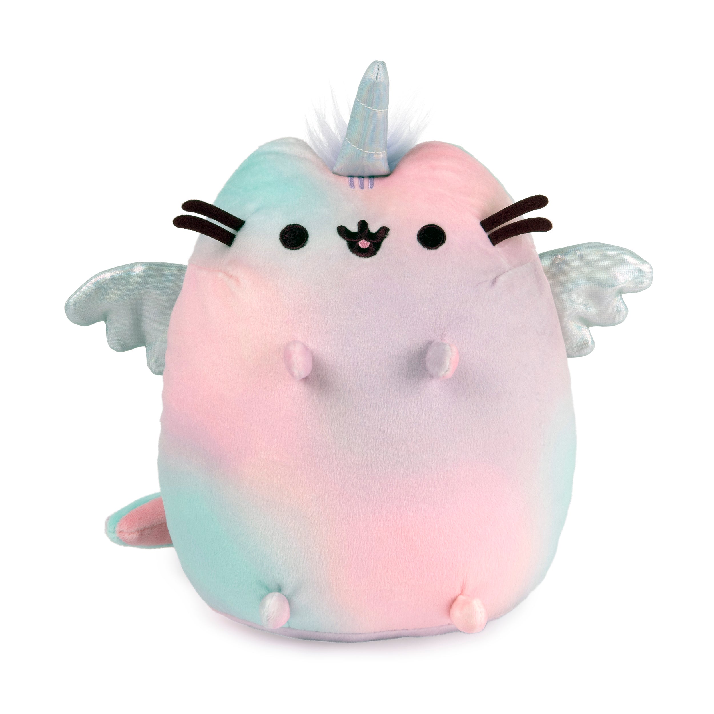 GUND Pusheen Magic Swirl Pusheenicorn Plush Cat Stuffed Animal for Ages 8 and Up, Pink/Blue/Purple, 9.5”