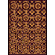 Antique Scroll 5'4" x 7'8" area rug in color Burgundy