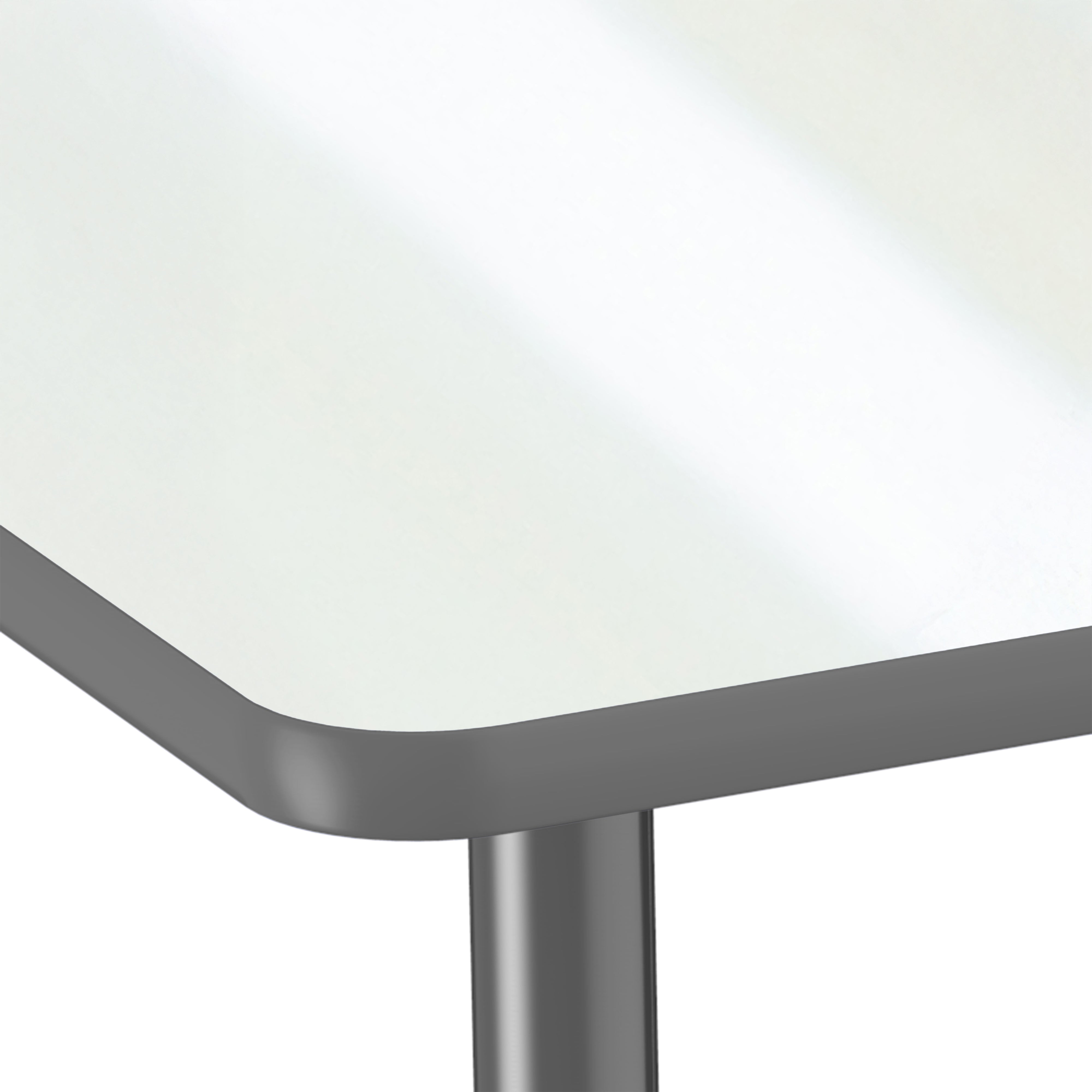 Adapte 24" x 36" Petal Dry-Erase Activity Table with Adjustable Tapered Legs - Whiteboard/North Sea