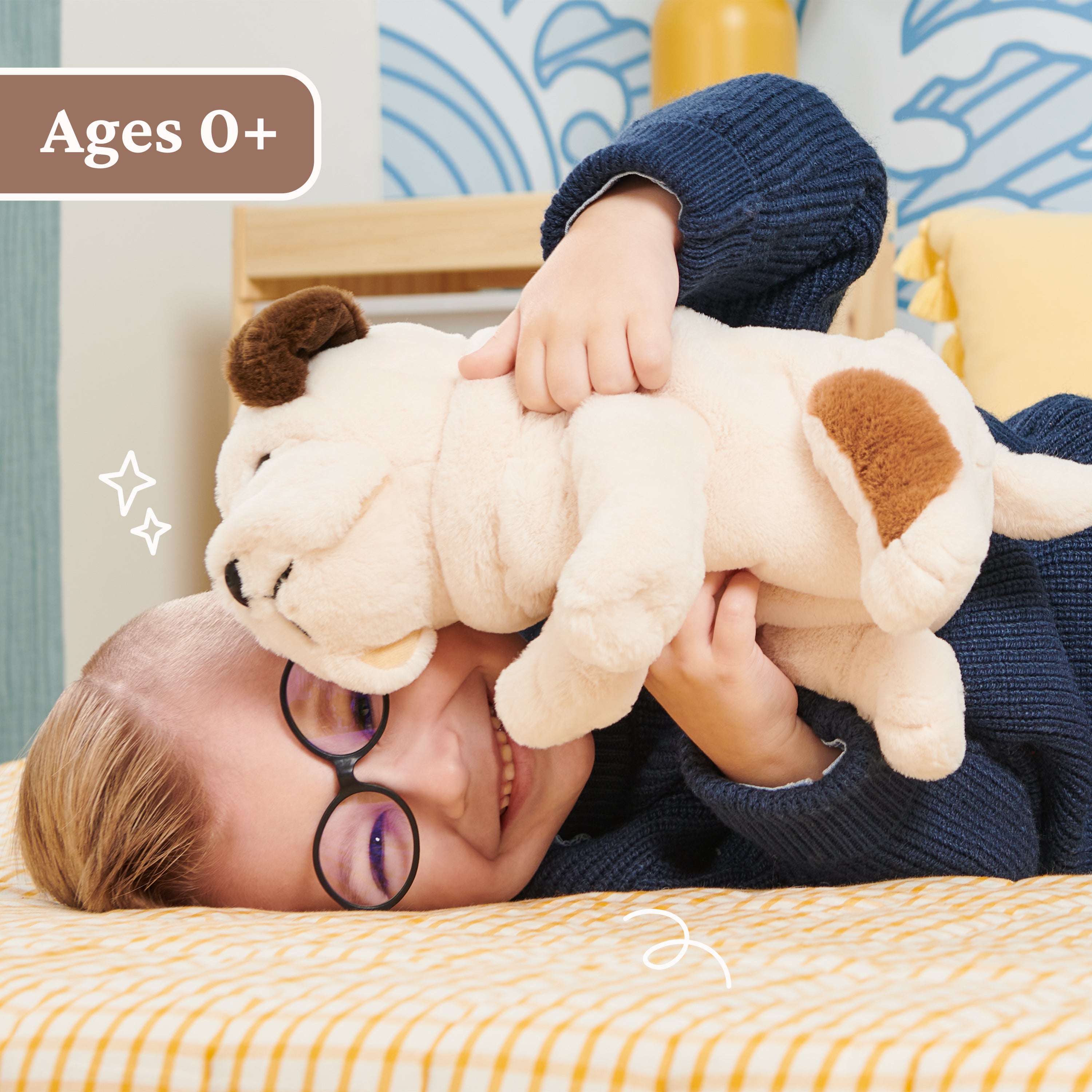 GUND Toast Bulldog Puppy Plush, Stuffed Animal Dog for Ages 1 and Up, 10”, Brown/White