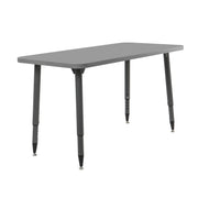 Adapte 24" x 48" Rectangle Thermofused Activity Table with Adjustable Tapered Legs - North Sea/North Sea