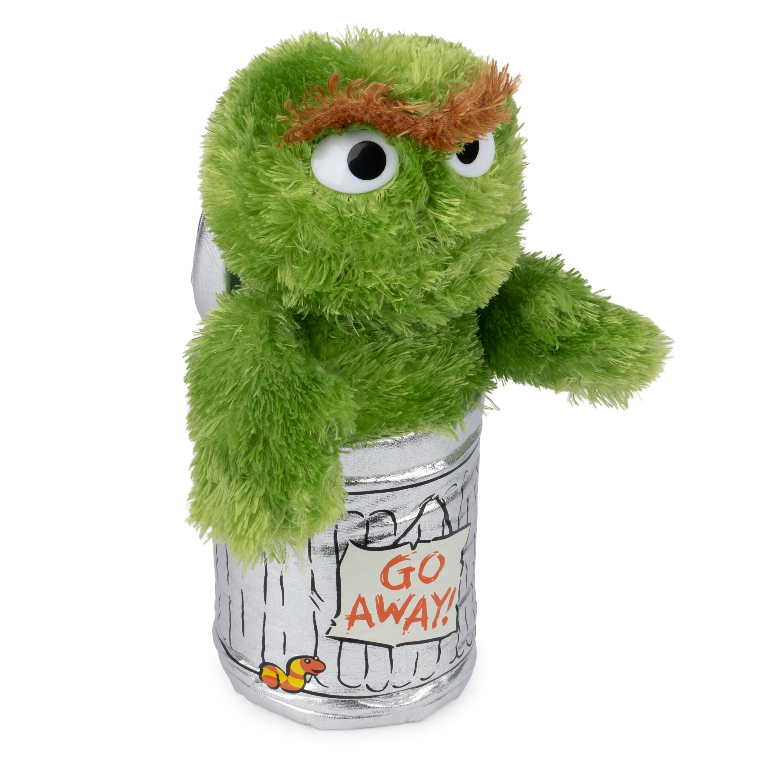 GUND Sesame Street Official Oscar the Grouch Muppet Plush, Premium Plush Toy for Ages 1 & Up, Green/Silver, 10”