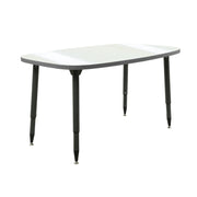 Adapte 31" x 50" Rounded Rectangle Dry-Erase Activity Table with Adjustable Tapered Legs - Whiteboard/North Sea