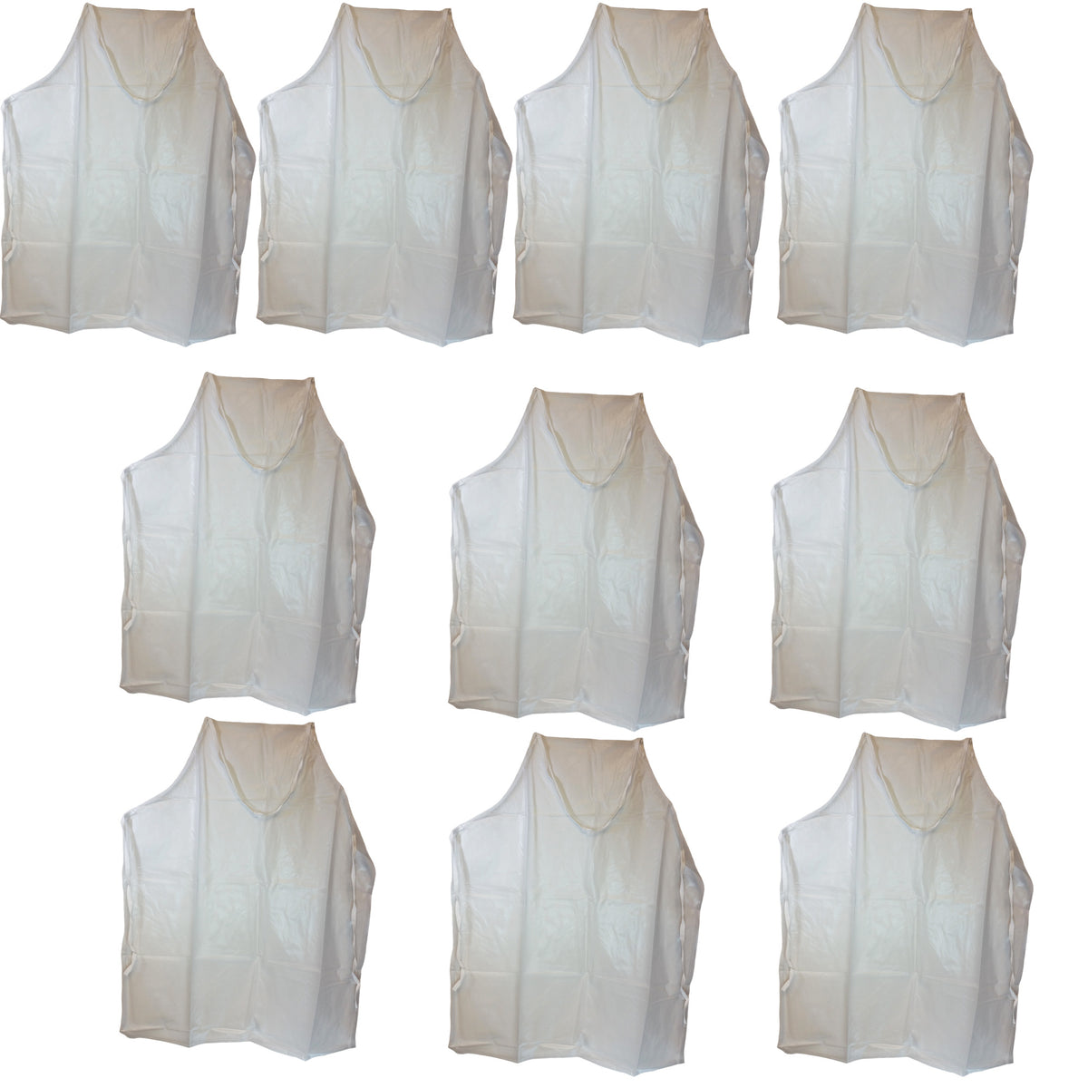 Apron, Vinyl, 24" x 30", with Reinforced Stitching, Pack of 10