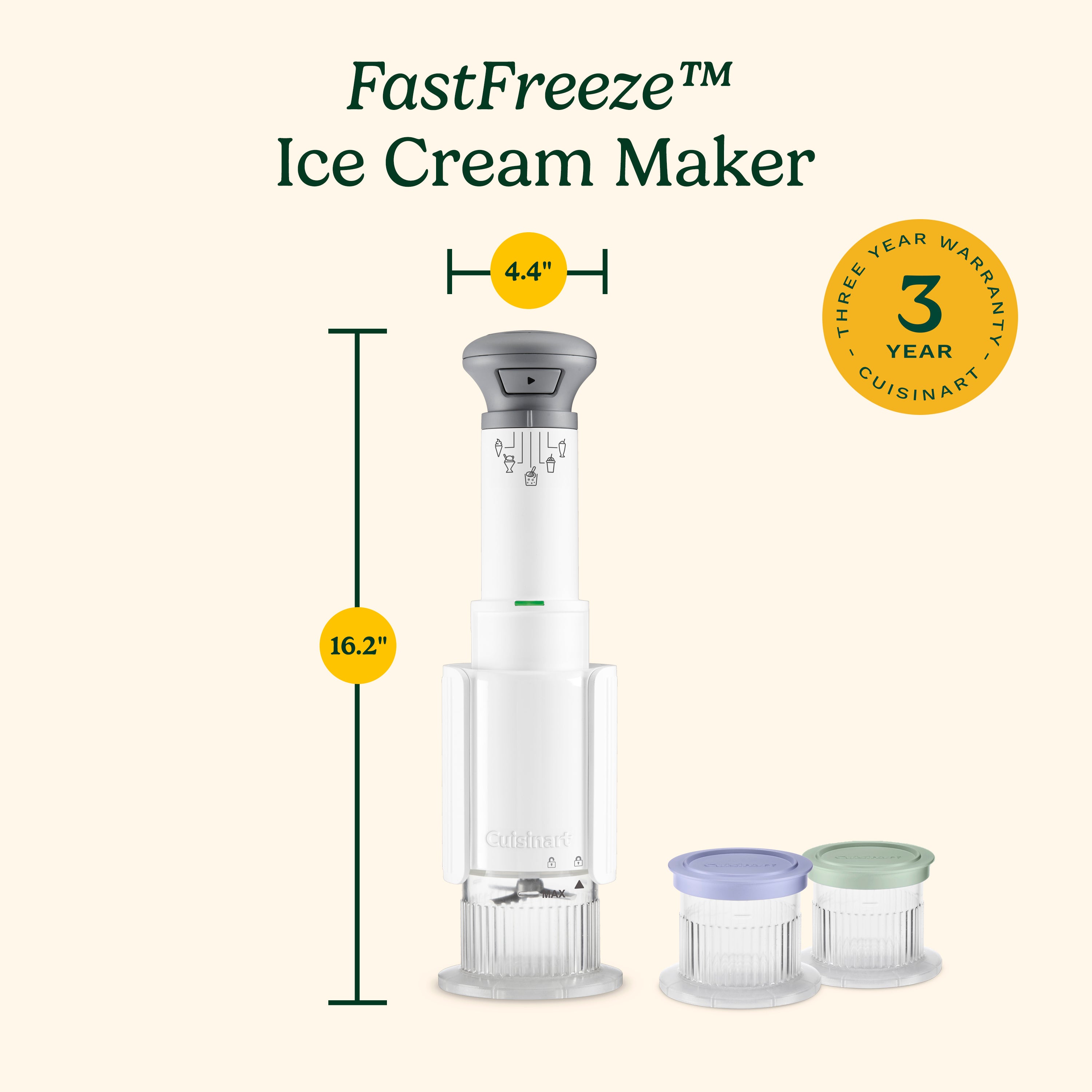 FastFreeze™ Ice Cream Maker