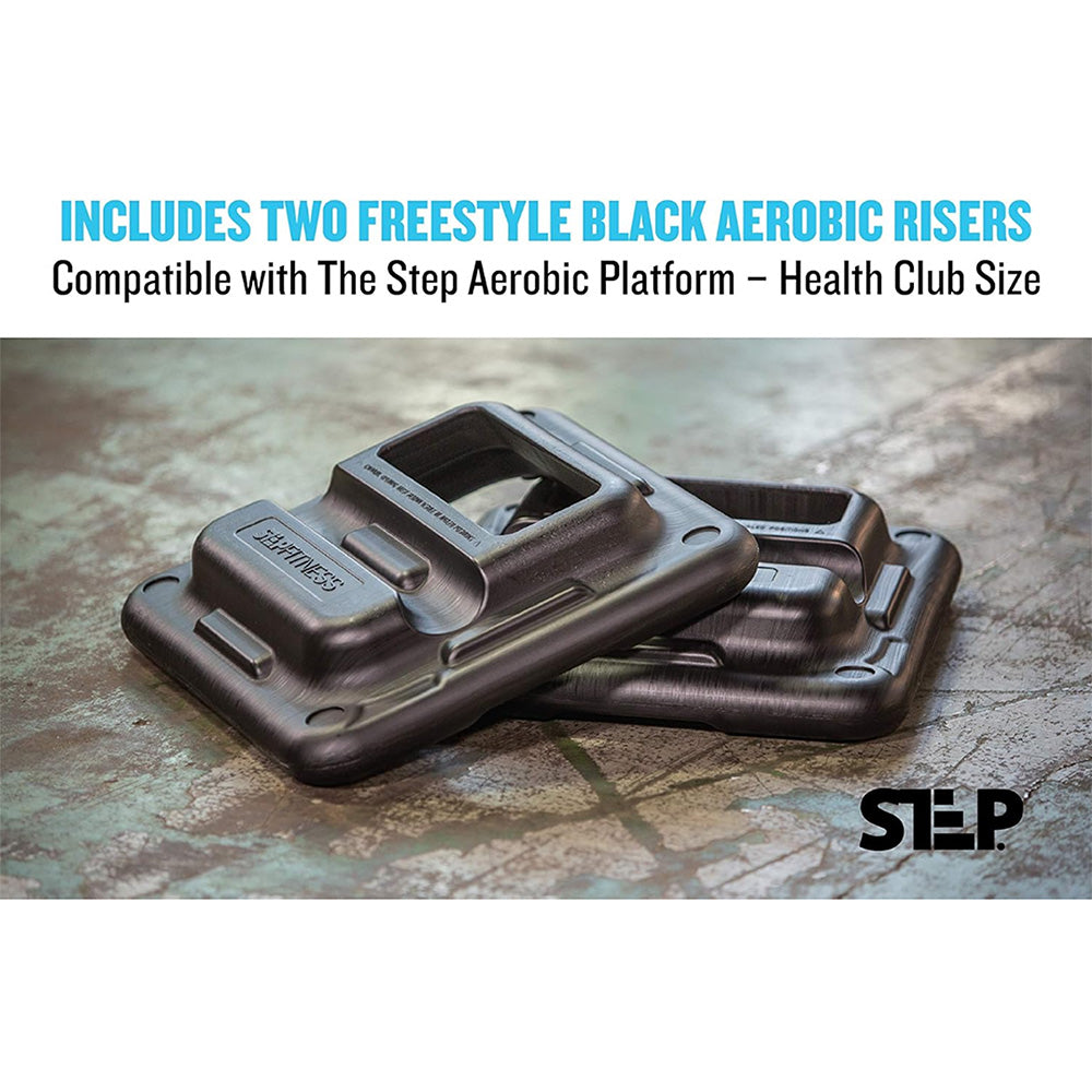 Freestyle Health Club Size Risers (2 Black Blocks)